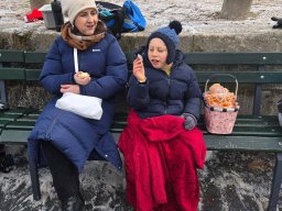 Eislaufen am Lendkanal 15.1. Gruppe 9
